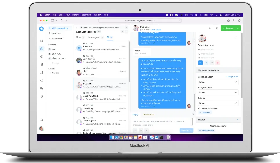 Chatw - Chatbot Facebook Messenger